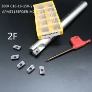 BAP300R C16-16-150 Indexable End Mill CNC Milling Cutter Holder + 10Pcs APMT1135