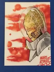 Original Art Unreleased Mars Attacks Color Sketch (Sku1)