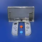 NEW - NINTENDO SWITCH TPU SILICONE CLEAR CASE PROTECTOR CONSOLE & JOYCON 3 IN 1