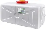 AUPRES White 48L/110L/160L Water Tank Plastic Bucket Food-Grade Rectangular Thickened Water Tower with Faucet for Household Water Storage(160L)