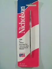 Nicholson 4" Slim Taper File USA Saw Sharpening Black Diamond 21889