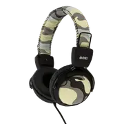Moki Camo Headphones with Inline Microphone - Grey