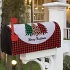 Reusable Christmas Mailbox Cover Elastic Snowmen Post Box Cover New Year