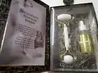 Nicole Miller New York Skincare Essentials White Jade Face Roller & Serum NIB