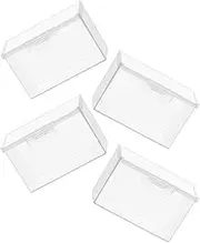 HORIALENCE 4pcs Transparent Storage Box with Lid Multi Use Organizer for Id Cards Documents More for Home Office School Convenient Portability for Diverse Storage Needs