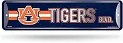 Rico Industries NCAA Auburn Tigers Home Décor Metal Street Sign (4" x 15") - Great for Home, Office, Bedroom, & Man Cave - Made