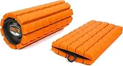Trek Foam Roller - Collapsible & Portable Muscle Roller Myofascial Release, Massage, Back Pain Increasing Physical Mobility - As Seen on Shark Tank (Sunset Orange)