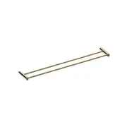 ALDER AVVA Round Double Towel Rail - 600mm - Brass