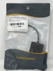 CableCreation Multi-Function Displayport DP to HDMI/DVI/VGA Adapter, 3 in 1 DP …