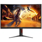 AOC CQ27G4 27" QHD 180Hz Curved Gaming Monitor 2560x1440 - 1ms - HDR10 - HDMI+ DisplayPort - Height Adjustable - 100x100 VESA [CQ27G4]