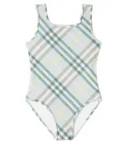 [Burberry Kids] Burberry Kids Burberry Check swimsuit Y 14 green