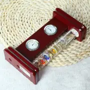 Galileo Thermometer with Quartz Clock Analog Hygrometer Galileo Weather Station