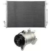 AC Condenser & Compressor Cooling Kit For 2009-2014 Nissan Murano 2011-15 Quest (for: Nissan)