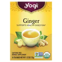 在飛比找iHerb優惠-[iHerb] Yogi Tea 有機姜，16 茶包，1.1