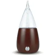 Waterless Diffuser Essential Oil Spray Wood Glass Aromatherapy Air Humidifier, Plug Type:US Plug(Dark Wood Grain)