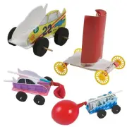 STEM Car Craft Kit Educational Activity Assortment – Makes 36