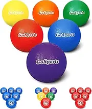 GoSports Inflatable Dodgeball - No Sting Balls - Includes Ball Pump & Mesh Bag