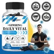 24 Vitamins & Minerals with antioxidant rich Panax Ginseng Extract Help immunity