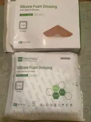 New NeuHeils Silicone Foam Dressing w/ Gentle Border, 10 Pc, 6”Bandage, 9/2027