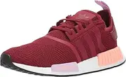 [adidas] Women's NMD_r1's Sneaker, Collegiate Burgundy/Collegiate Burgundy/Clear Orange, 6