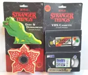 Brand New Lot of 4 Stranger Things Kitchen Sponges Demogorgon Dart VHS Tapes