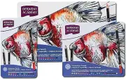 Brand new Derwent Academy Watercolor Pencils 36 Tin Original