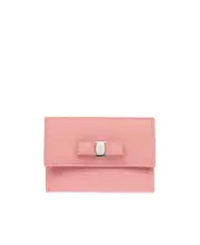 Bow detail design flip wallet One size Pink