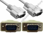 25ft long SVGA/VGA Male-M Monitor/LCD/LED/TV/HDTV/Projector Patch Cable/Cord{L