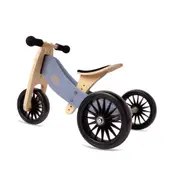 Kinderfeets 72cm Wood Tiny Tot Plus Bike/Trike Kids Ride-On Toy Slate Blue 18m+