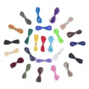 24 Colors 1mm Polyester Waxed Coated Cord String for Bracelet Jewelry Making
