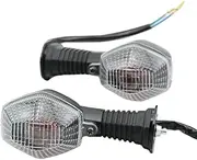 Turn Signal Indicator 12V 10W Bulb Lights For Suzuki DRZ400 GSF 600/1200 Bandit GSX-R 600/750/1000 GSX650F GSX1250FA SV650 SV1000 SFV650 Gladius Motorcycle Front/Rear Blinker 1 Pair (Clear)