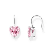 Buy Earrings with pink heart-shaped zirconia by Thomas Sabo online - THOMAS SABO Australia
