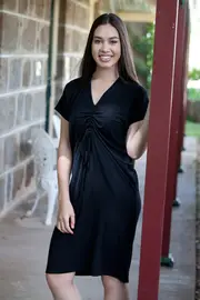 Charlie Tie Front Dress--ALE-3014270