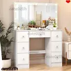 Large Dressing Table Bedroom Lighting Vanity Mirror Dresser Makeup Furniture