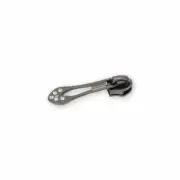 Sallie Tomato - #5 Jeweled Tip Zipper Pulls in Gunmetal, Set of 4