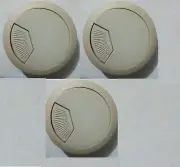 3Pcs Drill Hole Dia Desk Wire Cord Cable Grommets Cover Gray 50mm Tidy Table
