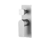 AQUAPERLA VOG Solid Brass Brushed Nickel Shower/Bath Wall Mixer with Diverter