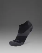 Vectr Ultralight 1/4 Crew Compression Socks, 2XU, XL, Black/Titanium, Unisex