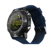 Smart Watch Sports Bracelet Heart Rate Test Counting Step Calories Sleep Time Monitor - Blue