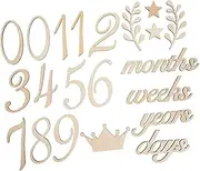 JOINPAYA Set Sign Birth Announcement Card Milestone Cards for Monthly Milestones