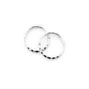 Sterling Silver 10mm Small Facet Sleepers