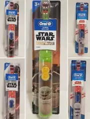 Oral-B Power Toothbrush STAR WARS Baby Yoda, Darth or Storm Trooper U pic NEW