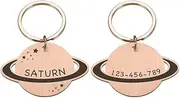 Custom Engraved Pet Id Tags Personalized Engraved Cat and Dog Anti-Lost Id Tags Pet Name Tags Pendants Pet Collar Accessories,Rose Gold,20x32mm