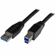 StarTech USB3SAB5M USB cable 5 m USB 3.2 Gen 1 (3.1 Gen 1) USB A USB B Black