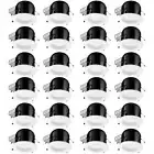24 Pack 6" LED Dimmable Baffle Recessed Downlight, Retrofit Recessed Lighting