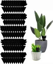 Black Sticky Traps, 50 PCS Sticky Fruit Fly and Plant Gnat Bug Traps, Dual-Si...