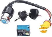 Ignition Key Switches for BUYANG for FEISHEN FA-D300 H300 Universal Motorcycle Ignition Switch Lock and Key Durability Ignition Barrel Key Switch