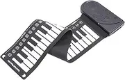 49 Key Portable Keyboard Piano with 16 Tones, 10 Rhythms, Roll Up Silicone Flexible, Volume Control, Beat Control for Beginners, Headphone Jack, Speaker, Recording, Playback, 6