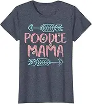 [X.Style] Womens Poodle Mama Shirt Poodle Lover Owner Gifts Dog Mom Tshirts ds6481 T-Shirt