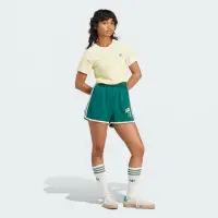 在飛比找momo購物網優惠-【adidas 愛迪達】VRCT SHORT 綠 短褲 女款